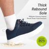 imageMens Orthopedic Diabetic Wide Walking Sheos Comfortable Arch Support Plantar Fasciitis Sports Running Sneakers Casual Swollen Orthotic Work Tennis Walking Shoes for Foot and Heel Pain ReliefK2dark Blue
