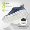 imageMens Orthopedic Diabetic Wide Walking Sheos Comfortable Arch Support Plantar Fasciitis Sports Running Sneakers Casual Swollen Orthotic Work Tennis Walking Shoes for Foot and Heel Pain ReliefK2dark Blue