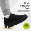 imageOrthoComfoot Mens Orthopedic Diabetic Wide Walking Shoes Comfortable Plantar Fasciitis Fashion Sneakers with Arch Support for Swollen Casual Hammer Toes Shoes for Foot and Heel Pain ReliefK1black