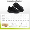 imageOrthoComfoot Mens Orthopedic Diabetic Wide Walking Shoes Comfortable Plantar Fasciitis Fashion Sneakers with Arch Support for Swollen Casual Hammer Toes Shoes for Foot and Heel Pain ReliefK1black