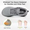 imageOrthoComfoot Mens Orthopedic Diabetic Wide Walking Shoes Comfortable Plantar Fasciitis Fashion Sneakers with Arch Support for Swollen Casual Hammer Toes Shoes for Foot and Heel Pain ReliefK3grey