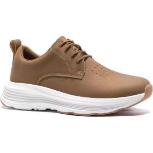 imageMens Orthopedic Leather Dress Shoes Casual Arch Support Plantar Fasciitis Orthotic Walking Business Oxford Comfortable High Arch Golf Tennis Work Sneakers for Foot Heel Pain ReliefW2brown