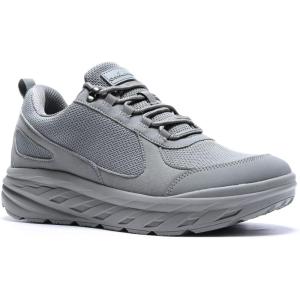imageOrthoComfoot Mens Orthopedic Diabetic Wide Walking Shoes Comfortable Plantar Fasciitis Fashion Sneakers with Arch Support for Swollen Casual Hammer Toes Shoes for Foot and Heel Pain ReliefK3grey
