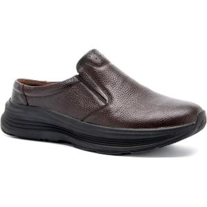 imageOrthoComfoot Mens Orthopedic Leather Dress Walking Shoes Comfortable Arch Support SlipOns Loafers for Plantar Fasciitis Casual Business Orthotic Slippers for Foot and Heel Pain ReliefW2coffee