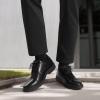 imageMen Casual Dress Leather Shoes  Formal Wingtip Oxford Shoe for Mens  Cap Toe Comfortable Lace Up Oxfords for Tuxedo  Black Man Business Patent Leather ShoesW1black