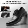 imageMen Casual Dress Leather Shoes  Formal Wingtip Oxford Shoe for Mens  Cap Toe Comfortable Lace Up Oxfords for Tuxedo  Black Man Business Patent Leather ShoesW1black