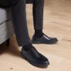 imageMens Orthopedic Business Leather Dress Walking Shoes Comfortable Arch Support Orthotic Plantar Fasciitis Formal Oxford Casual Work Classic Modern Slip On Loafers for Foot and Heel Pain ReliefW1black