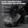 imageMens Orthopedic Diabetic Wide Running Shoes Comfortable Arch Support Plantar Fasciitis Sports Sneakers Casual Swollen Orthotic Work Tennis Walking Shoes for Ankle and Heel Pain ReliefK1black
