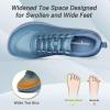 imageMens Orthopedic Diabetic Wide Running Shoes Comfortable Arch Support Plantar Fasciitis Sports Sneakers Casual Swollen Orthotic Work Tennis Walking Shoes for Ankle and Heel Pain ReliefK3dark Blue