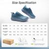 imageMens Orthopedic Diabetic Wide Running Shoes Comfortable Arch Support Plantar Fasciitis Sports Sneakers Casual Swollen Orthotic Work Tennis Walking Shoes for Ankle and Heel Pain ReliefK3dark Blue