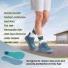 imageMens Orthopedic Diabetic Wide Running Shoes Comfortable Arch Support Plantar Fasciitis Sports Sneakers Casual Swollen Orthotic Work Tennis Walking Shoes for Ankle and Heel Pain ReliefK3dark Blue