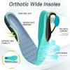 imageMens Orthopedic Diabetic Wide Running Shoes Comfortable Arch Support Plantar Fasciitis Sports Sneakers Casual Swollen Orthotic Work Tennis Walking Shoes for Ankle and Heel Pain ReliefK3dark Blue