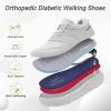 imageWide Toe Shoes for Men  New Wide Width Hiking Sneakers for Mens  Arch Support Walking Shoe for Plantar Fasciitics  Comfortable Work Sneaker for ManK2gray