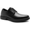 imageMens Orthopedic Leather Dress Shoes Arch Support Plantar Fasciitis Orthotic Casual Business Formal Oxford Comfortable Flat Feet Golf Tennis Work Walking Shoes for Foot Heel Pain ReliefW1black