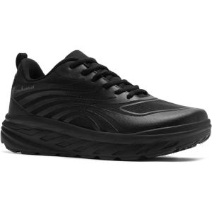 imageMens Orthopedic Diabetic Wide Running Shoes Comfortable Arch Support Plantar Fasciitis Sports Sneakers Casual Swollen Orthotic Work Tennis Walking Shoes for Ankle and Heel Pain ReliefK1black