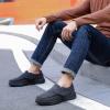 imageOrthoComfoot Mens Orthopedic Slippers Shoes with Arch Support Plantar Fasciitis House Slip On Loafers Comfortable Moccasin Mule Clogs for Indoor OutdoorW1black
