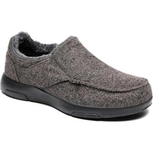 imageOrthoComfoot Mens Orthopedic Slippers Shoes with Arch Support Plantar Fasciitis House Slip On Loafers Comfortable Moccasin Mule Clogs for Indoor OutdoorW2brown