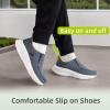imageMens Orthopedic Slip On Loafers with Arch Support Comfortable Plantar Fasciitis Orthotic Shoes for Plantar Fasciitis Canvas Thick Sole Walking Shoes for Foot and Heel Pain ReliefW1denim1