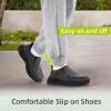 imageMens Orthopedic Slip On Loafers with Arch Support Comfortable Plantar Fasciitis Orthotic Shoes for Plantar Fasciitis Canvas Thick Sole Walking Shoes for Foot and Heel Pain ReliefW2black1