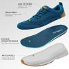 imageOrthoComfoot Womens Orthopedic Fashion Sneakers for Plantar Fasciitis Supportive Cushioned Walking Shoes with Arch Support Orthotic Soft Casual Sneakers for Ankle and Foot Pain ReliefW3blue