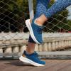 imageOrthoComfoot Womens Orthopedic Fashion Sneakers for Plantar Fasciitis Supportive Cushioned Walking Shoes with Arch Support Orthotic Soft Casual Sneakers for Ankle and Foot Pain ReliefW3blue