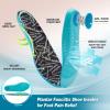 imageOrthopedic Road Running Shoes for Womens Comfortable Casual Arch Support Plantar Fasciitis Flat Feet Tennis Walking Shoes Orthotic Supportive Athletic Sports Sneakers for Foot Heel Pain ReliefW2sky Blue