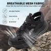 imageMens Orthopedic Close Toes Hiking Sandals Plantar Fasciitis Arch Support Adjustable Hook Loop Strap Athletic Sport Shoes Comfortable Casual Camping Waterproof Summer Walking SandalsW1black