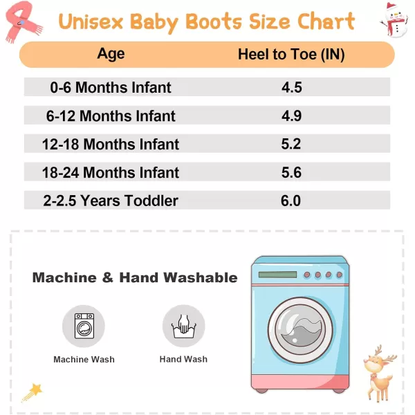 LRUN Baby Boots for Infant Toddler Boys Girls Ankle Warm Suede Plush Lining House Slippers Little Kids Winter Shoes for Indoor Outdoor WalkingGrey Black