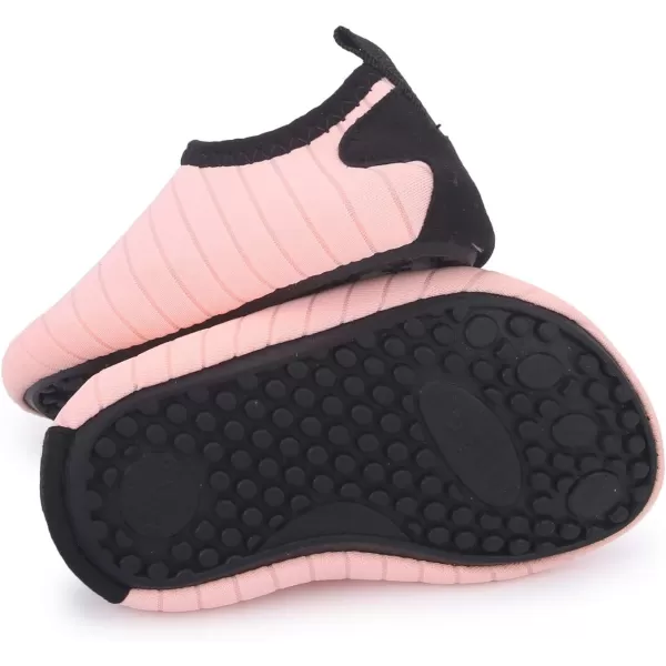 LRUN Baby Water Shoes Barefoot Skin Aqua Sock Swim Shoes for Beach Swim Pool Infant Swim ShoesApricot