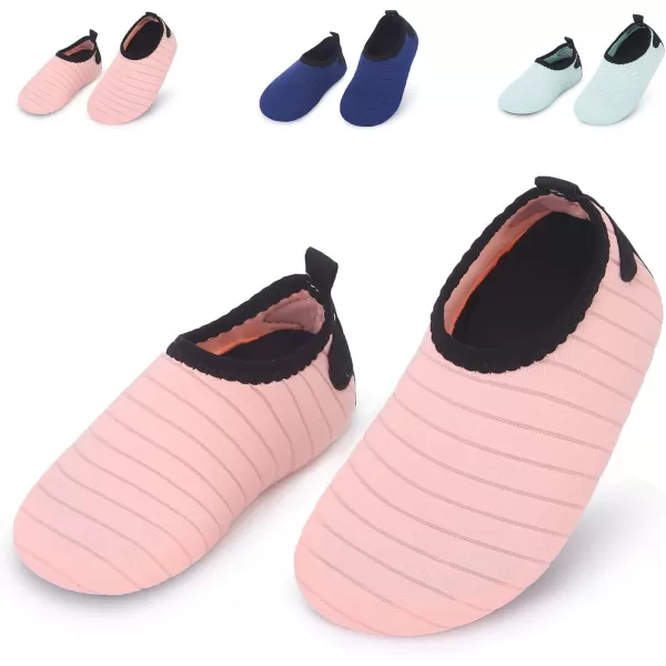 LRUN Baby Water Shoes Barefoot Skin Aqua Sock Swim Shoes for Beach Swim Pool Infant Swim ShoesApricot