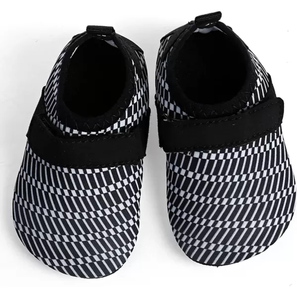 LRUN Baby Water Shoes Barefoot Skin Aqua Sock Swim Shoes for Beach Swim Pool Infant Swim ShoesBlack