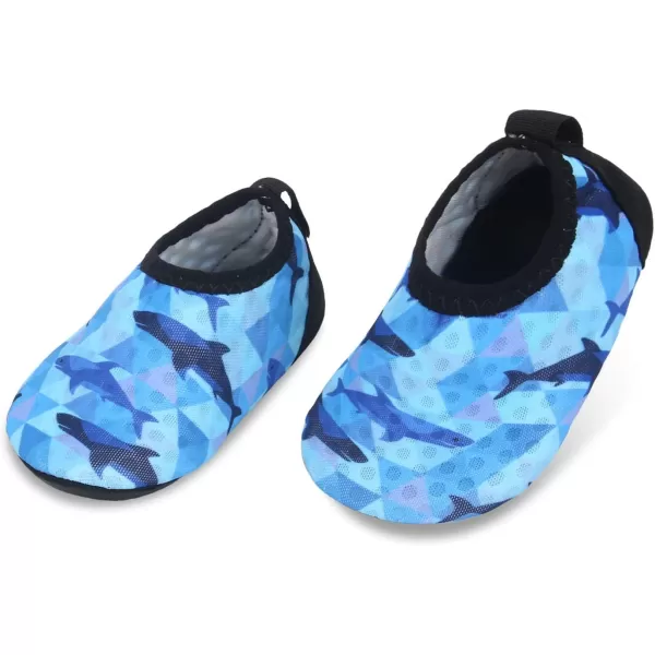 LRUN Baby Water Shoes Barefoot Skin Aqua Sock Swim Shoes for Beach Swim Pool Infant Swim ShoesBlue