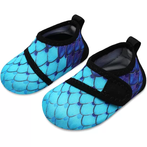 LRUN Baby Water Shoes Barefoot Skin Aqua Sock Swim Shoes for Beach Swim Pool Infant Swim ShoesFeather