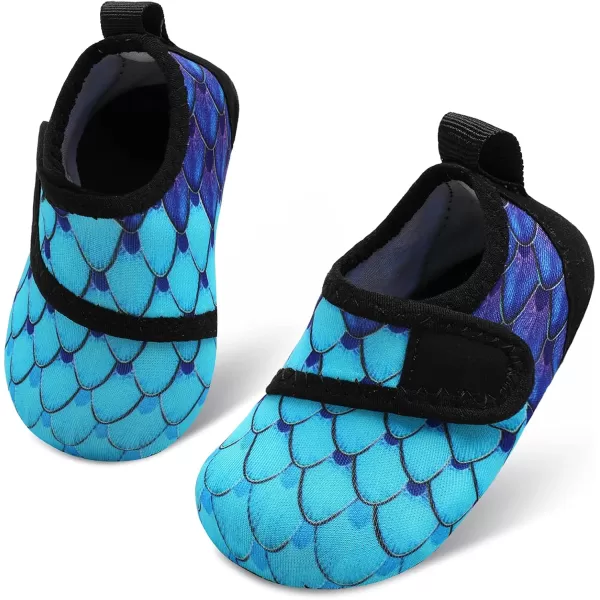 LRUN Baby Water Shoes Barefoot Skin Aqua Sock Swim Shoes for Beach Swim Pool Infant Swim ShoesFeather