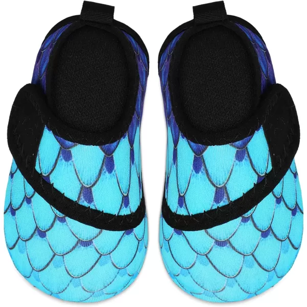 LRUN Baby Water Shoes Barefoot Skin Aqua Sock Swim Shoes for Beach Swim Pool Infant Swim ShoesFeather