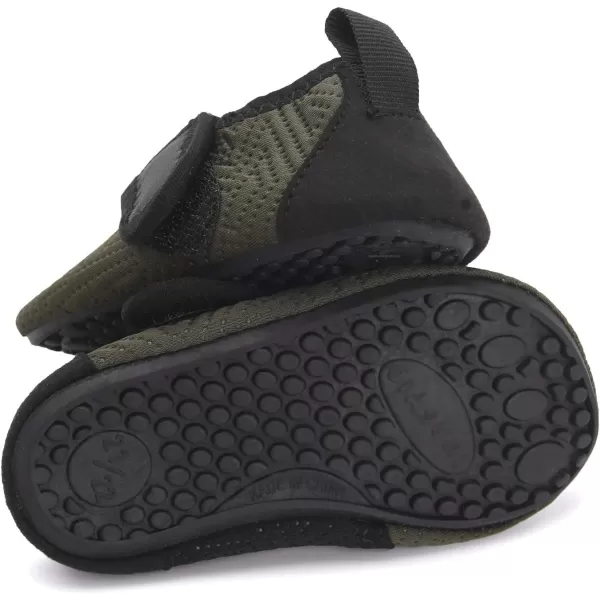 LRUN Baby Water Shoes Barefoot Skin Aqua Sock Swim Shoes for Beach Swim Pool Infant Swim ShoesGreen
