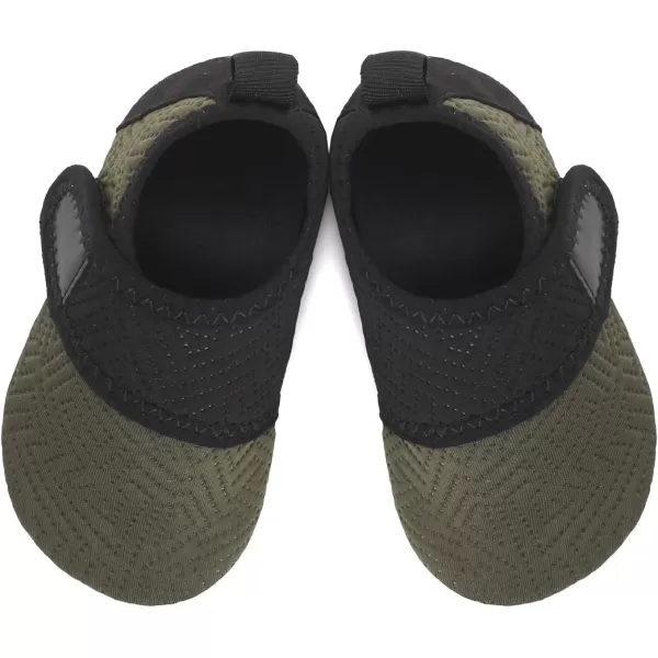 LRUN Baby Water Shoes Barefoot Skin Aqua Sock Swim Shoes for Beach Swim Pool Infant Swim ShoesGreen