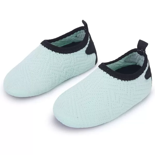 LRUN Baby Water Shoes Barefoot Skin Aqua Sock Swim Shoes for Beach Swim Pool Infant Swim ShoesLight Green