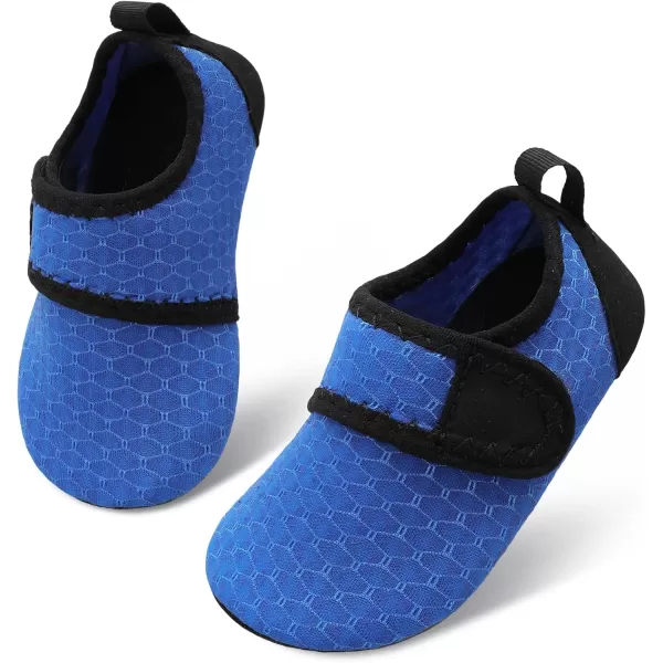LRUN Baby Water Shoes Barefoot Skin Aqua Sock Swim Shoes for Beach Swim Pool Infant Swim ShoesNavynew