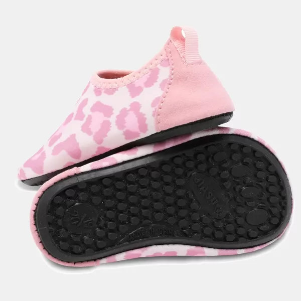 LRUN Baby Water Shoes Barefoot Skin Aqua Sock Swim Shoes for Beach Swim Pool Infant Swim ShoesPink Lips