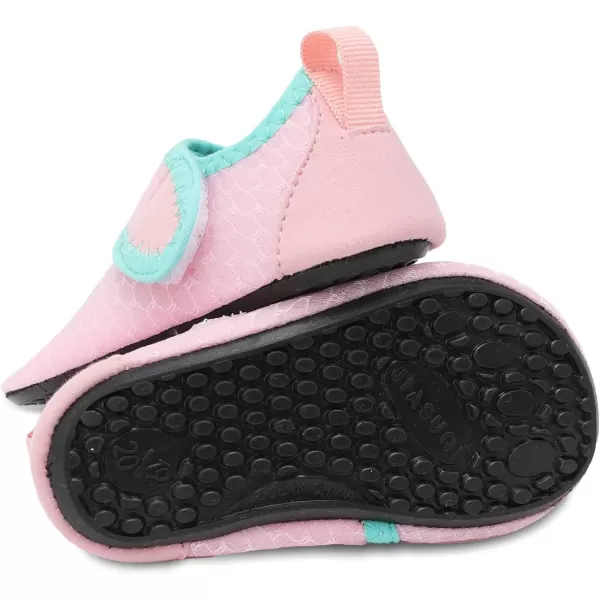 LRUN Baby Water Shoes Barefoot Skin Aqua Sock Swim Shoes for Beach Swim Pool Infant Swim ShoesPinknew