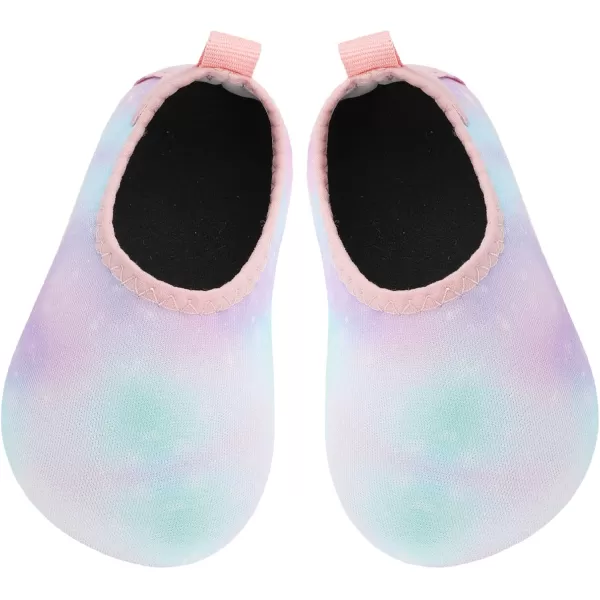 LRUN Baby Water Shoes Barefoot Skin Aqua Sock Swim Shoes for Beach Swim Pool Infant Swim ShoesSky Purple
