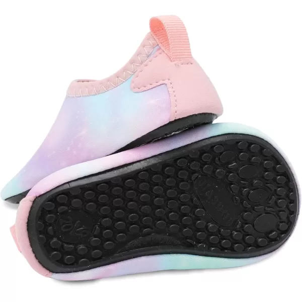LRUN Baby Water Shoes Barefoot Skin Aqua Sock Swim Shoes for Beach Swim Pool Infant Swim ShoesSky Purple