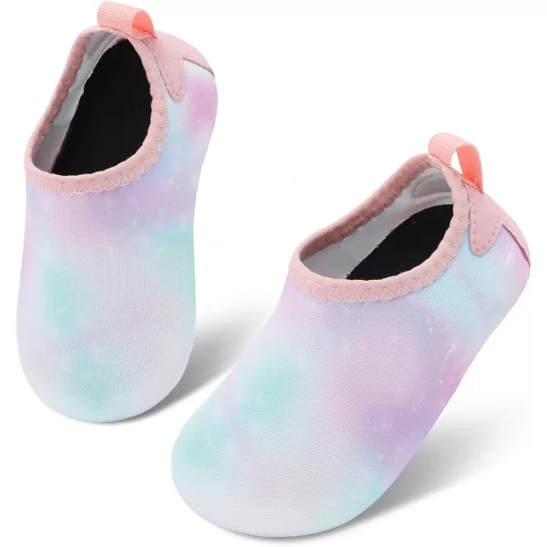 LRUN Baby Water Shoes Barefoot Skin Aqua Sock Swim Shoes for Beach Swim Pool Infant Swim ShoesSky Purple