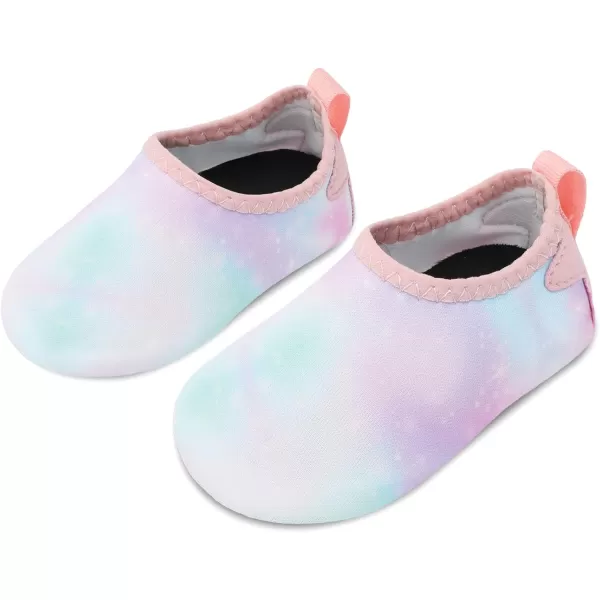 LRUN Baby Water Shoes Barefoot Skin Aqua Sock Swim Shoes for Beach Swim Pool Infant Swim ShoesSky Purple