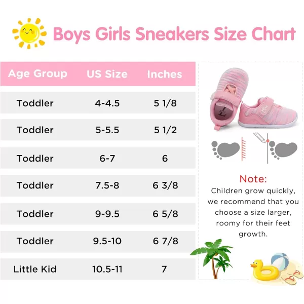 LRUN Barefoot Shoes Toddler Sneakers Boys Girls Lightweight Shoes Knit Kids Walking Shoes for Indoor OutdoorPink Mix