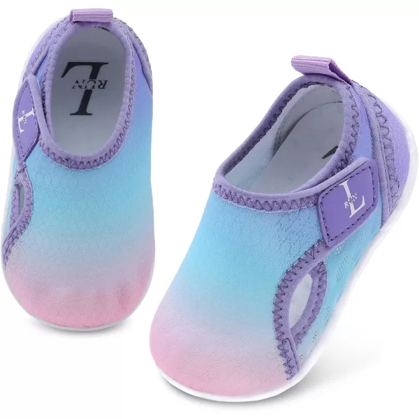 LRUN Toddler Shoes Boys Girls Barefoot Sneaker NonSlip Kids Water Shoes Wide Walking Shoes Baby Quick Dry Breathable Summer Socks Shoes for Outdoor IndoorPink Blue