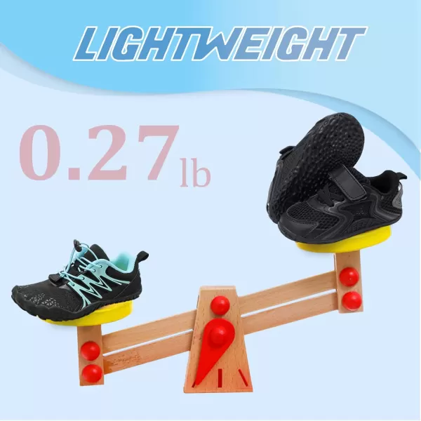 LRUN Toddler Sneakers Boys Girls Barefoot Summer Walking Shoes Toddler Boy Tennis Shoes Mesh LightweightBlack