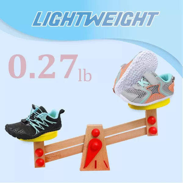 LRUN Toddler Sneakers Boys Girls Barefoot Summer Walking Shoes Toddler Boy Tennis Shoes Mesh LightweightLight Grey