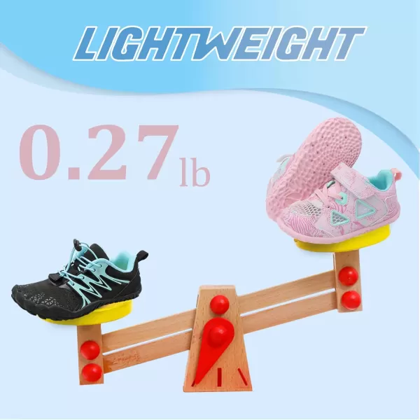 LRUN Toddler Sneakers Boys Girls Barefoot Summer Walking Shoes Toddler Boy Tennis Shoes Mesh LightweightPink Spots